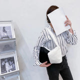 Animal Pattern Plush Shoulder Bag Mini Underarm Purse Crossbody Tote