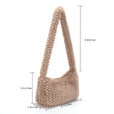 Solid Women Underarm Bag Casual Zipper Top-handle Bags
