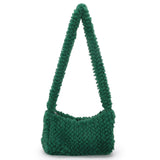 Solid Women Underarm Bag Casual Zipper Top-handle Bags