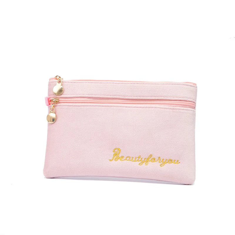 Plush Women Zipper Wallets Coin Purse Money Change Pouch