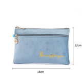 Plush Women Zipper Wallets Coin Purse Money Change Pouch