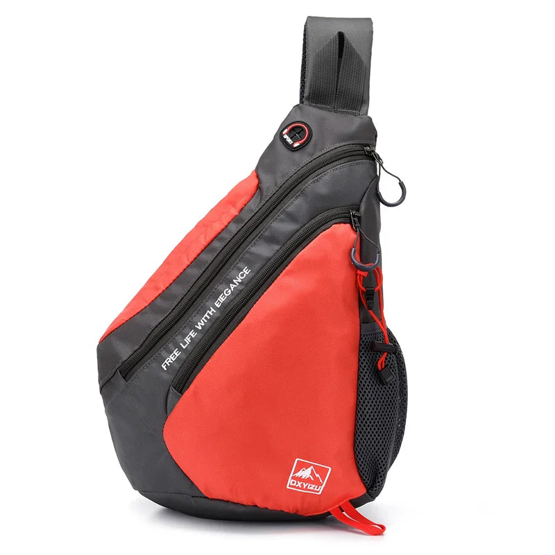 Waterproof Polyester Chest Bag Couple Messenger Bag Travel Pockets