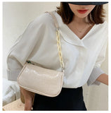 Crocodile Pattern One Shoulder Bag Small Square Leisure Beauty Bag