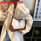 Stylish Saddle Shoulder Bag, Winter Crossbody Purse