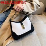 Stylish Saddle Shoulder Bag, Winter Crossbody Purse