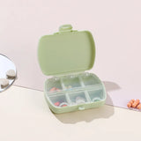 Portable 6 Grid Pill Box Tablet Pillbox Dispenser Medicine Boxes