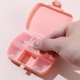 Portable 6 Grid Pill Box Tablet Pillbox Dispenser Medicine Boxes
