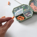 Portable Nordic Style Pill Box Tablet Pillbox Dispenser Medical Kit Organizer