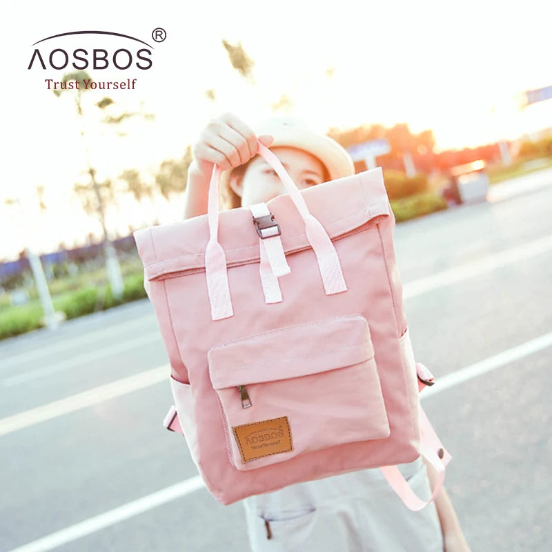 Portable Nylon School Backpacks Candy Girls Backpack Knapsack