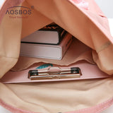 Portable Nylon School Backpacks Candy Girls Backpack Knapsack