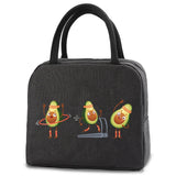 Avocado Print Insulated Lunch Bag Cooler Tote Storage