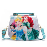 Princess Mini Bag Handbag for Girls Elsa Anna PU Waterproof Messenger Bag