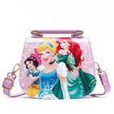 Princess Mini Bag Handbag for Girls Elsa Anna PU Waterproof Messenger Bag