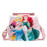 Princess Mini Bag Handbag for Girls Elsa Anna PU Waterproof Messenger Bag