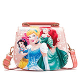 Princess Mini Bag Handbag for Girls Elsa Anna PU Waterproof Messenger Bag
