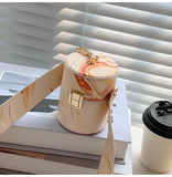 Retro Mini Bucket Bag Crossbody for Women Purse