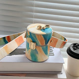 Retro Mini Bucket Bag Crossbody for Women Purse