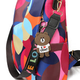 Waterproof Women Backpack Oxford School Bag Large Capacity Anti Theft Multi-Func