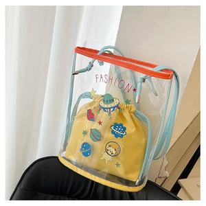 Jelly Transparent Bag Women Shoulder Bag PVC Beach Crossbody Tote