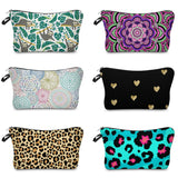 Leopard Cosmetic Organizer Bag for Women, Travel Makeup Storage Bag