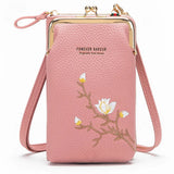 Flowers Pattern Shoulder Crossbody Bag Wallet Clutch