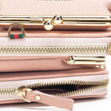 Flowers Pattern Shoulder Crossbody Bag Wallet Clutch