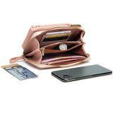 Flowers Pattern Shoulder Crossbody Bag Wallet Clutch