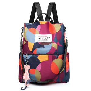 Printing Backpack Women Oxford Cloth School Bag Waterproof Travel Backpack