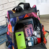 Printing Backpack Women Oxford Cloth School Bag Waterproof Travel Backpack
