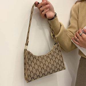 Women's PU Leather Handbag Armpit Tote Shopping Purse