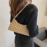 Women's PU Leather Handbag Armpit Tote Shopping Purse