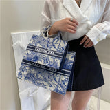 Large Capacity Jacquard Shoulder Bag