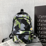 Nylon Laptop Backpack Schoolbag Teenage Student Travel Bag