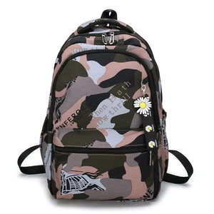 Nylon Laptop Backpack Schoolbag Teenage Student Travel Bag