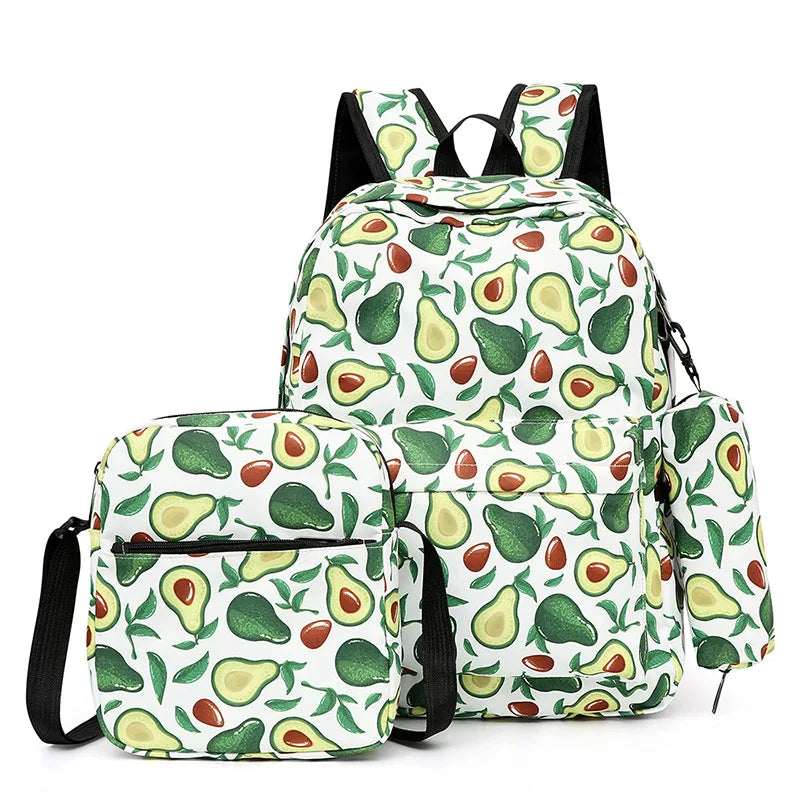 School Bags College Backpacks 3PCS/SET Kids Backpack Girls Book bag Mochila
