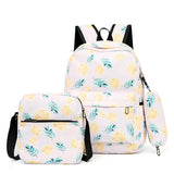 School Bags College Backpacks 3PCS/SET Kids Backpack Girls Book bag Mochila