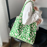 Retro Canvas Shoulder Bag Large Capacity Handbag