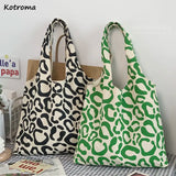 Retro Canvas Shoulder Bag Large Capacity Handbag