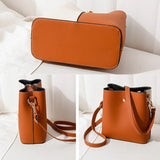 Splicing Bucket Women Shoulder Crossbody Messenger Bag