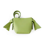 Women's PU Leather Shoulder Bag Wide Strap Tote Crossbody Bucket Bag