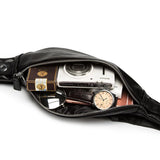 PU Leather Waist Bag Men Fanny Pack Male Heuptas Bum Banana Bag