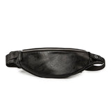 PU Leather Waist Bag Men Fanny Pack Male Heuptas Bum Banana Bag