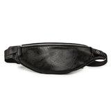 PU Leather Waist Bag Men Fanny Pack Male Heuptas Bum Banana Bag