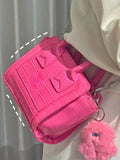 Crocodile Pattern Crossbody Bag for Women Top-handle Shoulder Handbag