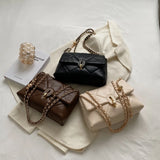 Women's Shoulder Bag Crossbody Handbag Tote Diamond Lattice Thread Daily Purse