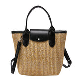 Boho Bohemia Shoulder Bag Straw Crossbody Bag for Women Summer Beach