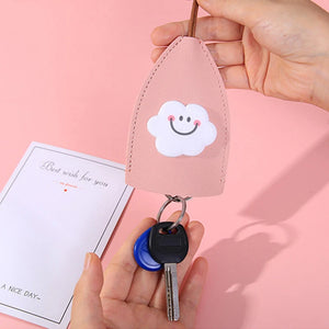 PU Leather Key Bag Solid Key Wallet Car Key Holder Case