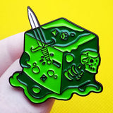 Punk Anime Game Dice Badges Sword Skull Enamel Pins Jewelry Lapel Pin Bag