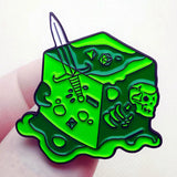Punk Anime Game Dice Badges Sword Skull Enamel Pins Jewelry Lapel Pin Bag