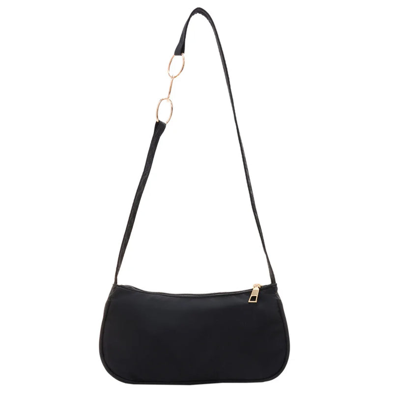 Trending Nylon Square Shoulder Bag with Zipper